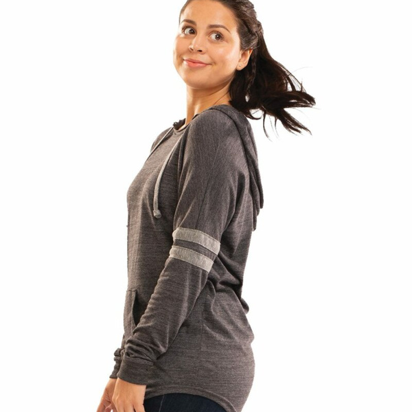 Women's Triblend Hooded Long Sleeve T-Shirt Thumbnail
