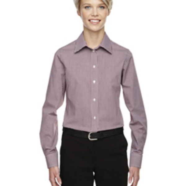 Ladies' Ladies' Crown Collection® Gingham Check Woven Shirt Thumbnail