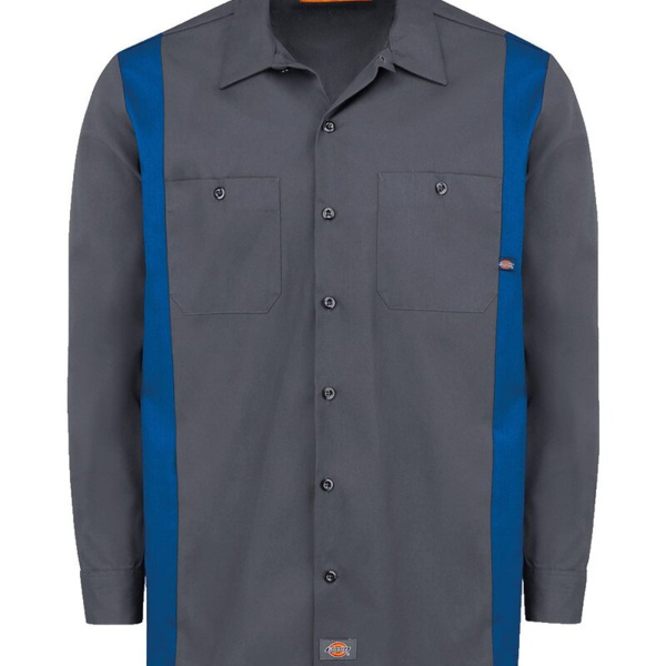 Men's Tall Industrial Colorblocked Long Sleeve Shirt Thumbnail